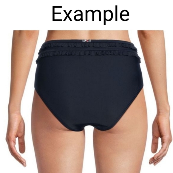 Tommy Hilfiger Ruffle High Waisted Bikini Bottom - Picture 2 of 11